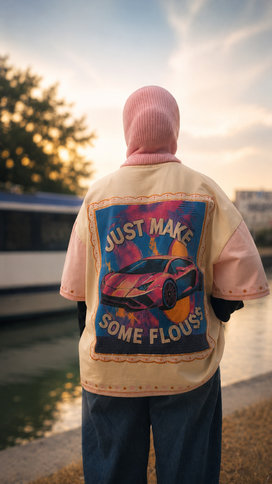 RIZ9 Some Flows Tee detail